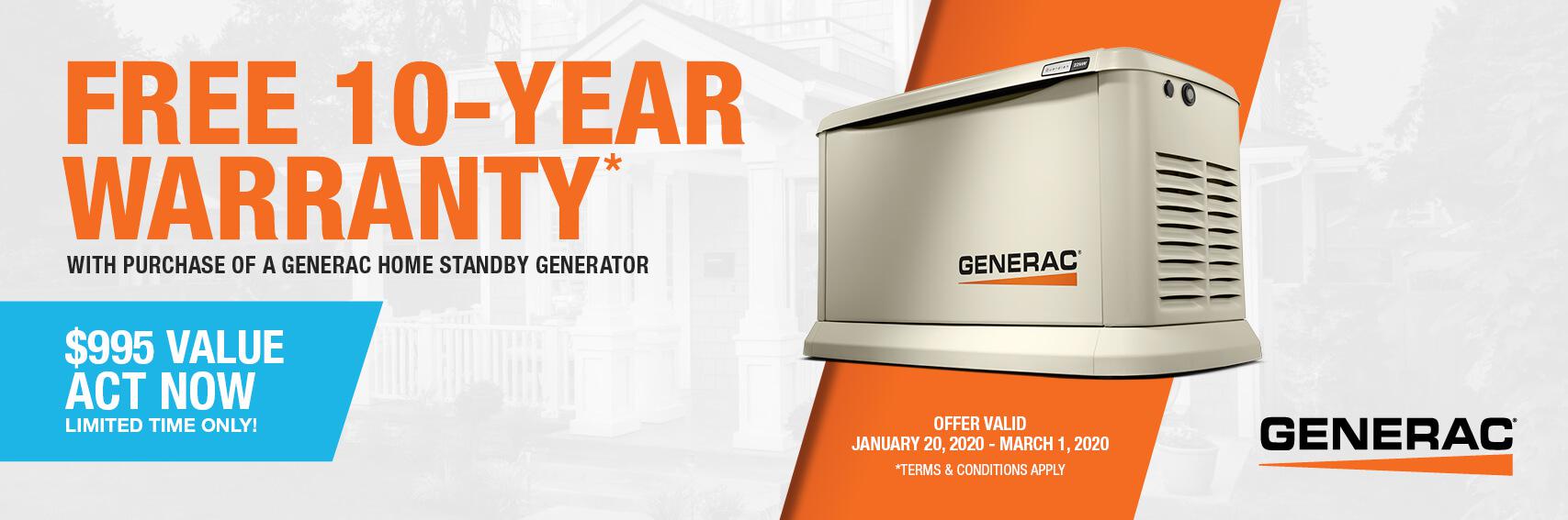 Homestandby Generator Deal | Warranty Offer | Generac Dealer | Chester, NJ